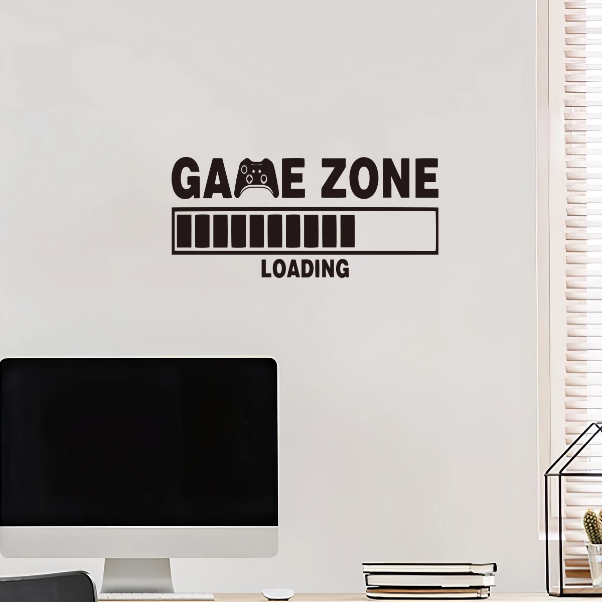 1pc game zone loading wall stickers vinyl self-adhesive Decal diy waterproof home decoration stickers suitable for game room