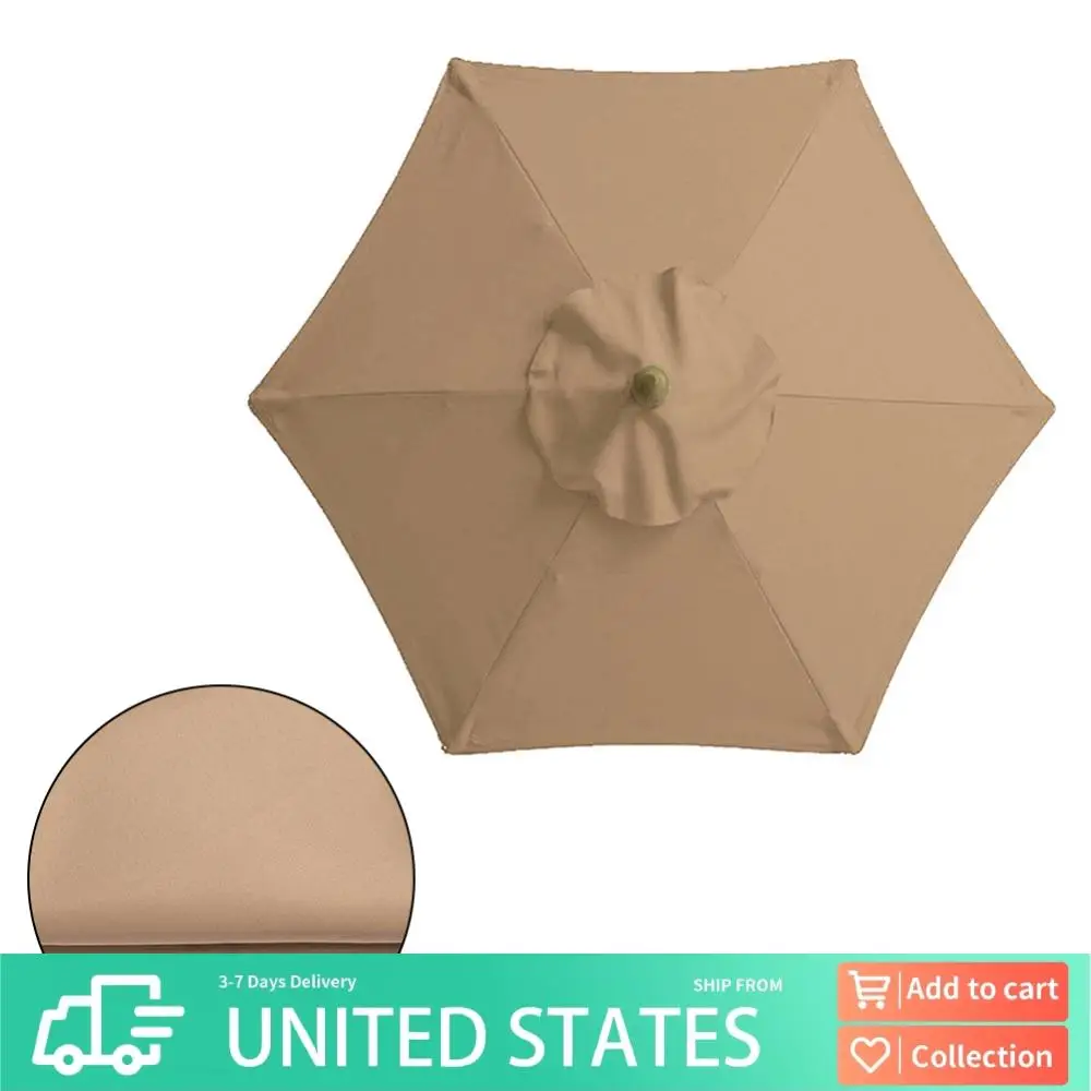 

Ткань для зонта с 6 костями без подставки, 2 м, солнцезащитный козырек, чехол для зонта, водонепроницаемая защита от ультрафиолета, съемные аксессуары для зонта