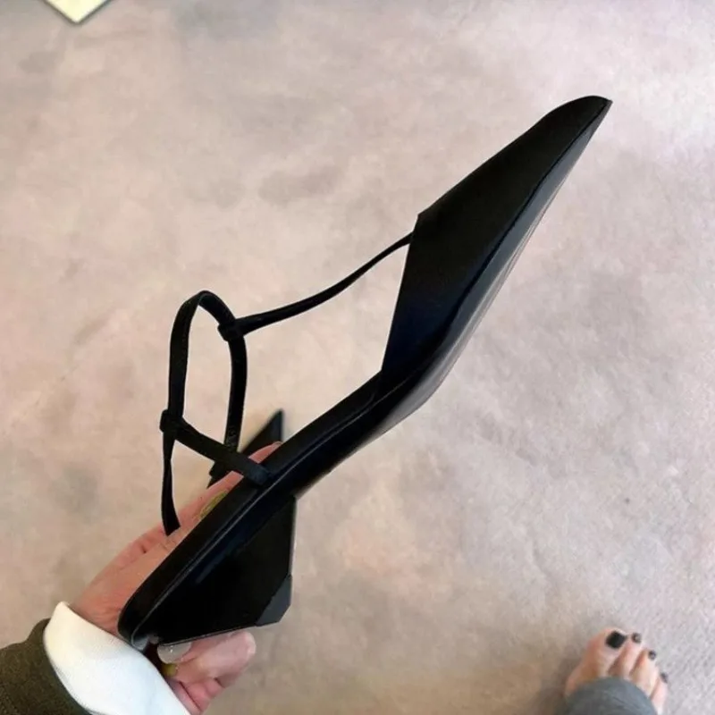 Brand Shoes for Women Sexy Pointed Toe Women's Sandals Comfortable Low Heel Trendy Sandal Simple Versatile Large Size Pumps view 2