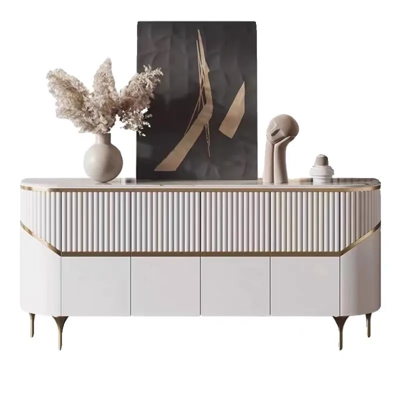 

rock slab shoe cabinet, modern simple sideboard, Italian foyer partition cabinet, decoration cabinet