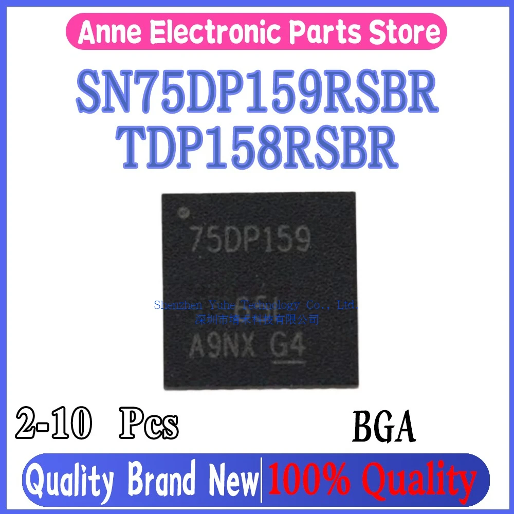 (2-10piece)100% New TDP158 TDP158RSBR SN75DP159RSBR SN75DP159RGZT SN75DP159 75DP159 5mm*5mm 7mm*7mm QFN-40 QFN-48 Chipset