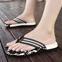 Two Strips Bedroom Men's Sandal Slipper Wading Boots Shoes Men's Slippers For Home Sneakers Sports Luxary Street High End