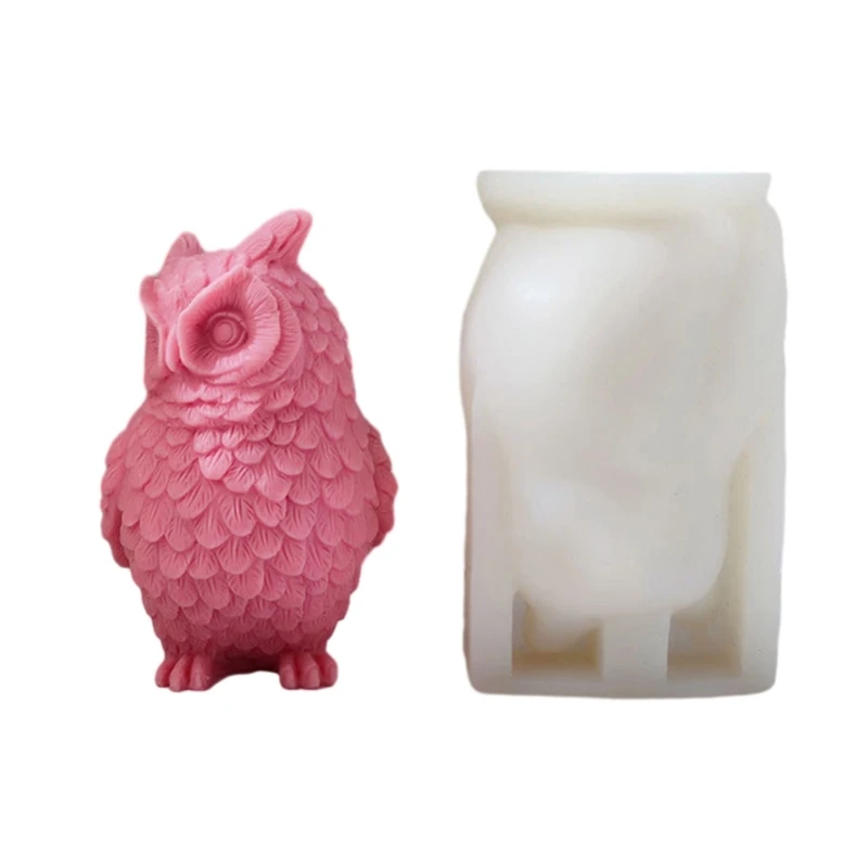 

Standing Owl Silicone Mold DIY Epoxy Resin Molds Table Ornament Mould Soap Mold
