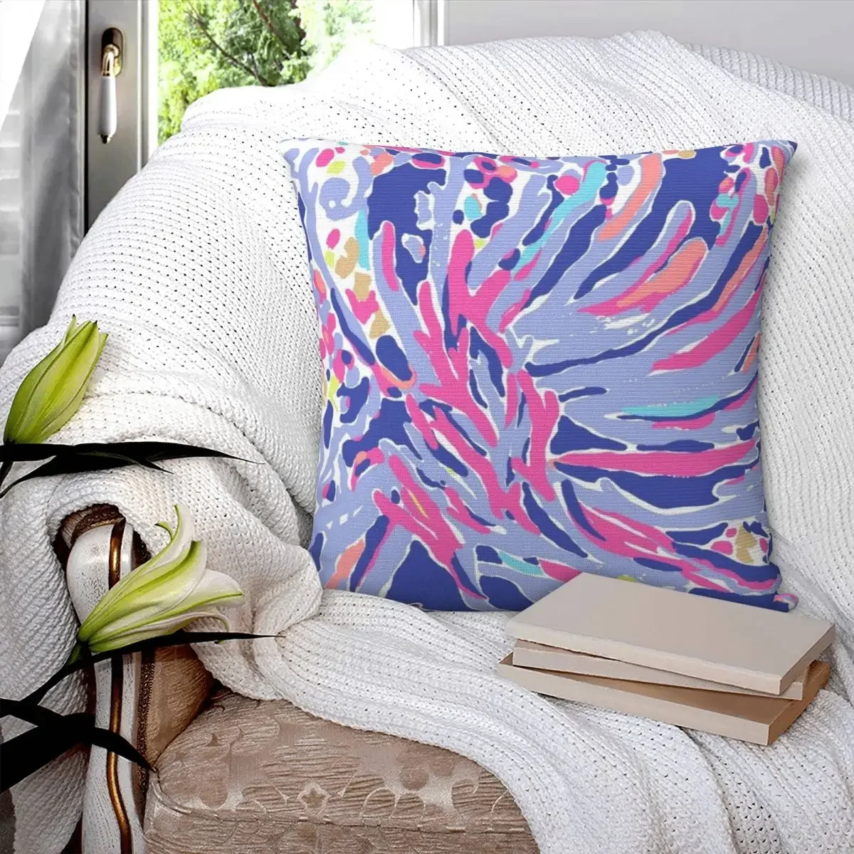 Lily Pulitzer Pillowcase Pillows Cover Cushion Comfort Throw Pillow Sofa Decorative Cushions Used for Home Bedroom Living Room