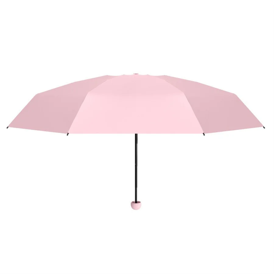 1pc Fashion Women Mini Folding Sun Umbrella UV Protection Portable Pocket Capsule Umbrellas with Box