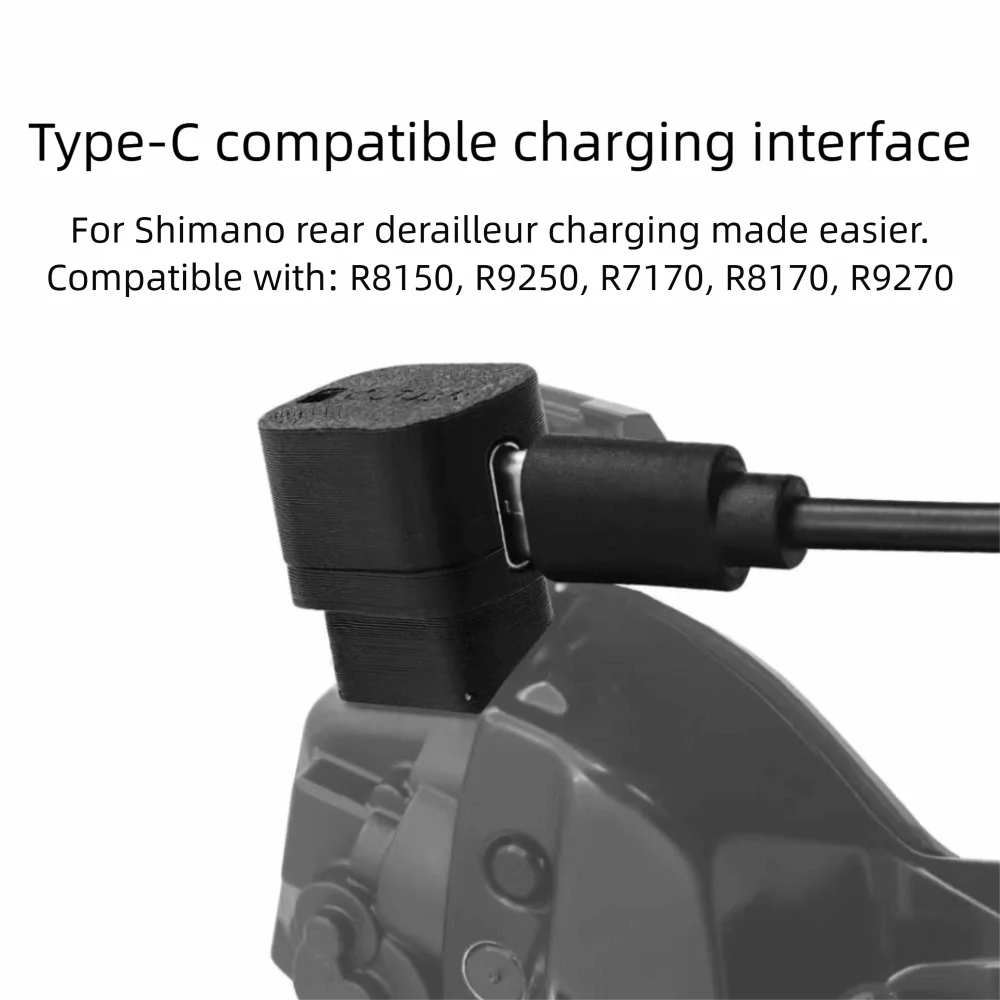 

12-Speed Electric Bicycle Adapter 4-Pin Connector Type-C Port Battery Charger Head Portable Battery Charger for SHIMANO