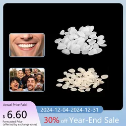 50Pcs Dental Temporary Crown Ultra-Thin Resin Teeth Veneers Whitening Porcelain Upper Anterior Tooth Repair Dentistry Oral Care