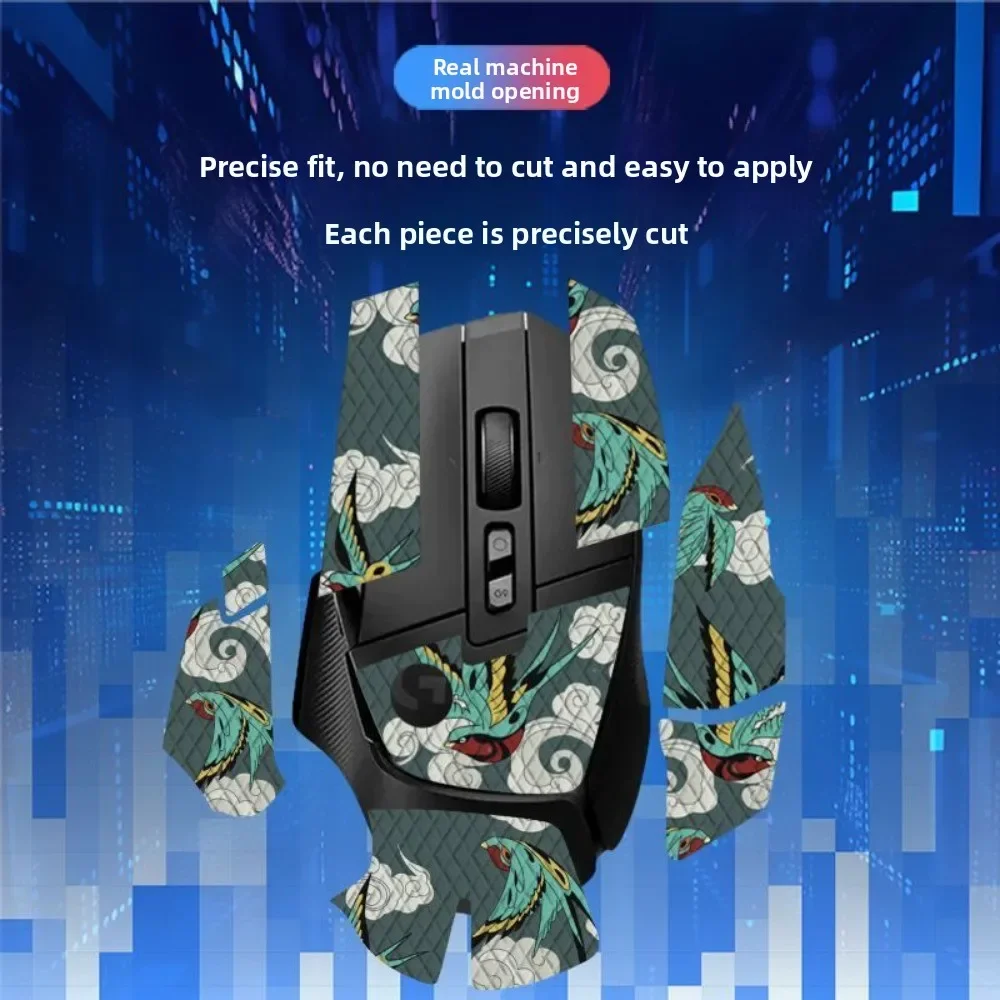 Stiker Mouse Anti Selip Kulit Mouse DIY untuk G502X /G502X PULS /G502X LIGHTSP Pita Pegangan Anti Selip Mouse Gaming Bantalan Tahan Keringat