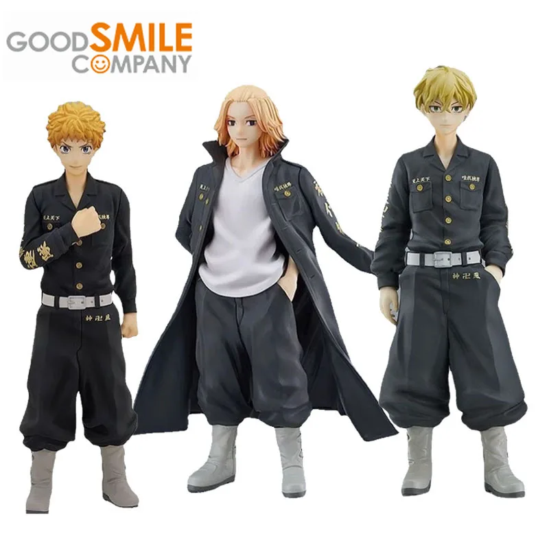 Good Smile Original POP Tokyo Revengers Anime Figure Mikey Hanagaki Takemichi Matsuno Chifuyu Action Figure Toys For Kids Gift