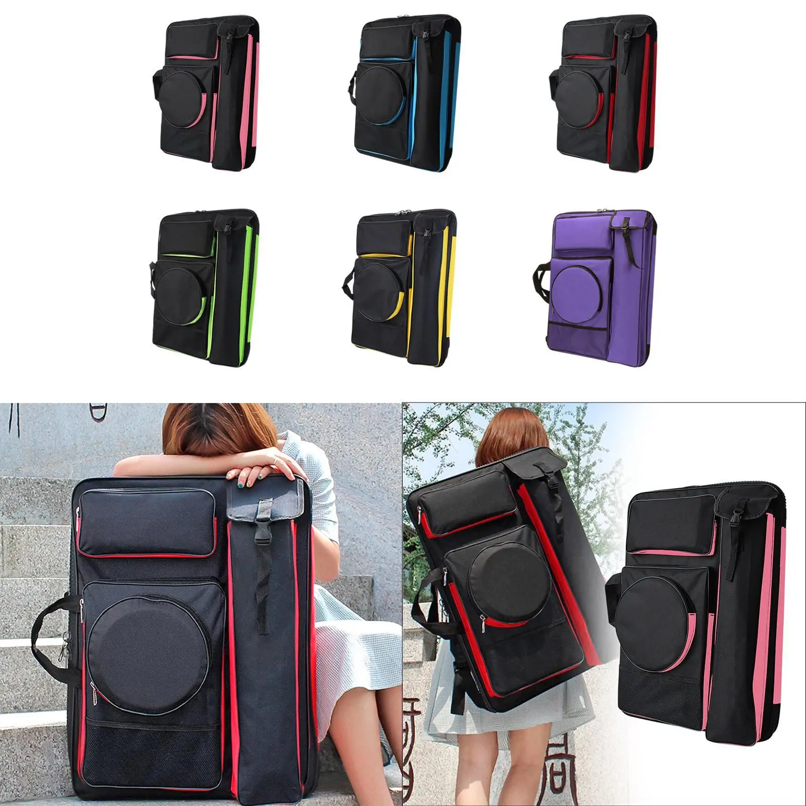 Art Case, Artist Backpack, Handbag Painting Board Carrying Bag for
