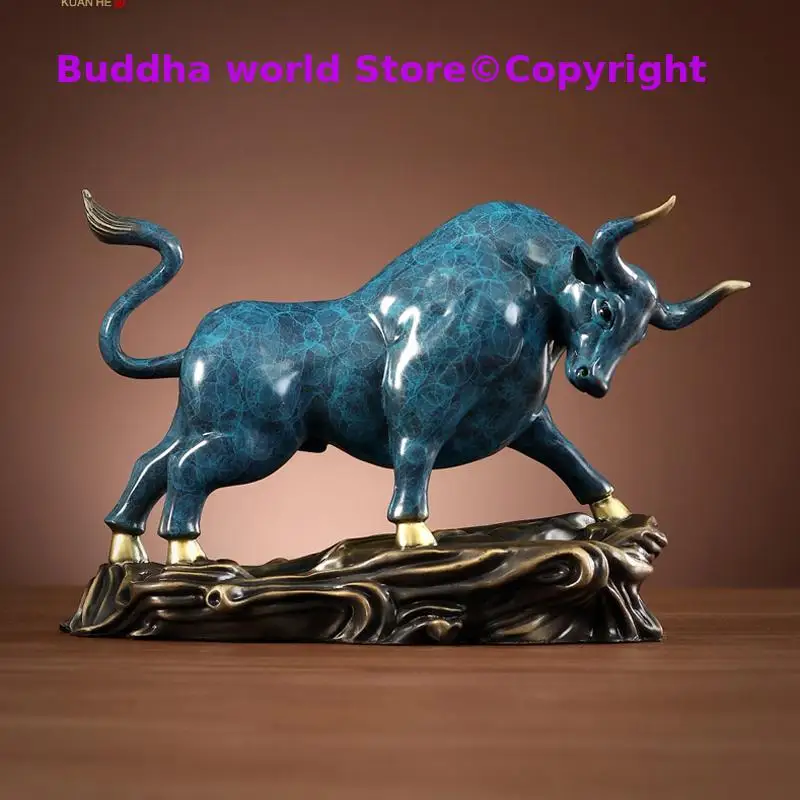 high grade GOOD LUCK Mascot Stock market bull Career wealth bull Bronze statue HOME Shop Club BAR Company Decoration