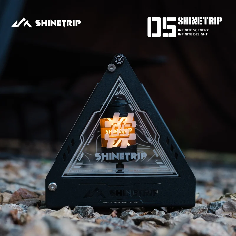 Outdoor Tactical Triangle Lamp Box ShineTrip Camping Stainless Steel Acrylic Profession Military-Grade Light Matrix Storage Case view 4