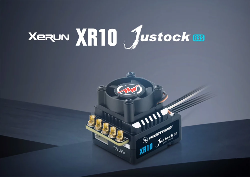 HobbyWing XERUN XR10 Justock G3S 60A Inductive Brushless Electric Adjustment/Motor Set Suitable for 1/10 RC Drift Cars