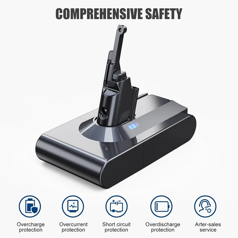 ABAE-21.6V 8000Mah เครื่องดูดฝุ่นแบตเตอรี่ทดแทนสําหรับ Dyson V8 Li-Ion เครื่องดูดฝุ่นแบตเตอรี่กรอง