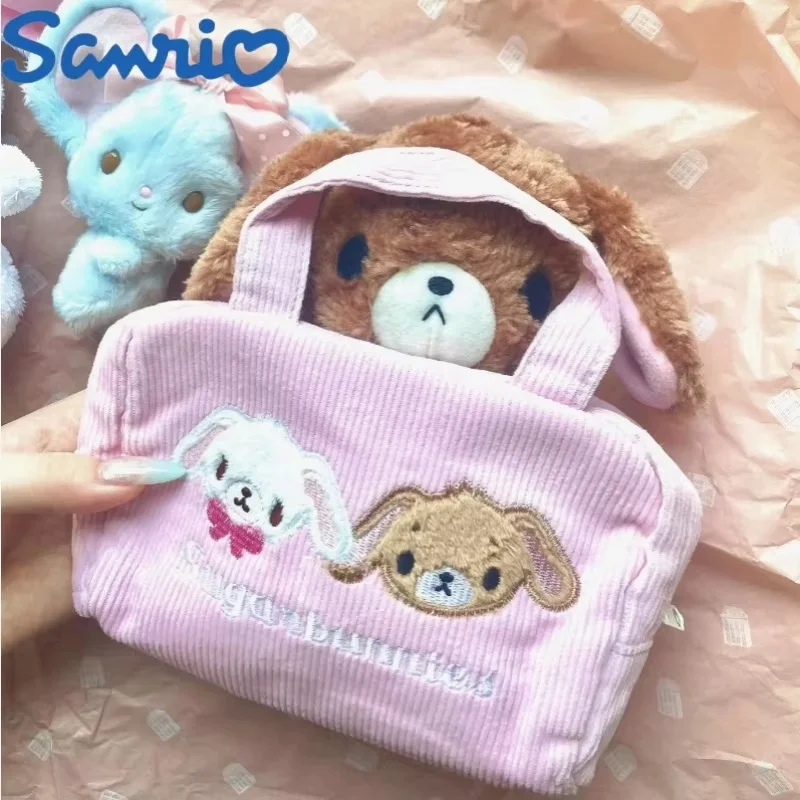 Hot Sale Cute Sanrio Sugarbunnies Bag Makeup Bag Portable Small Bag Zipper Portable Storage Wash Bag Ins Gift For Festival Girls