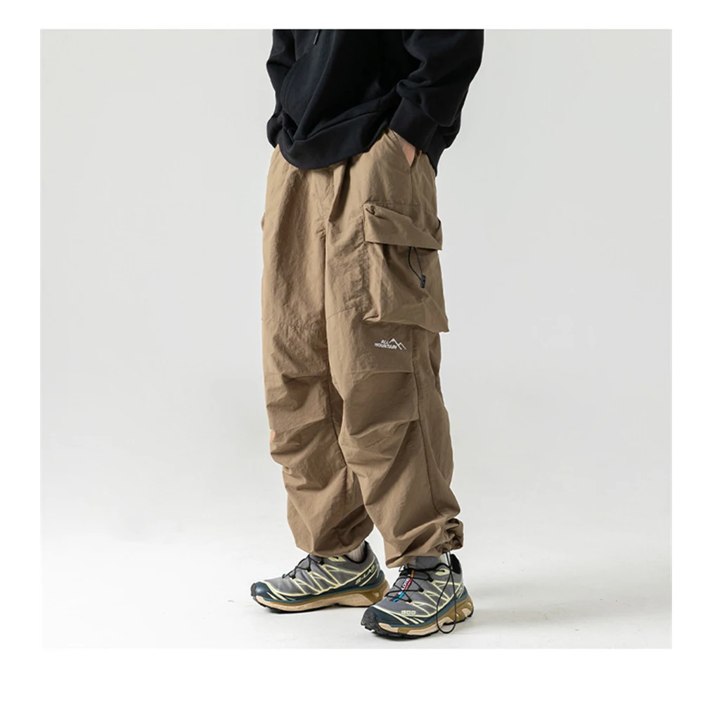 

Pleated Pockets Cargo Pants Men Outerdoor Waterproof Men's Pants 3 Colors