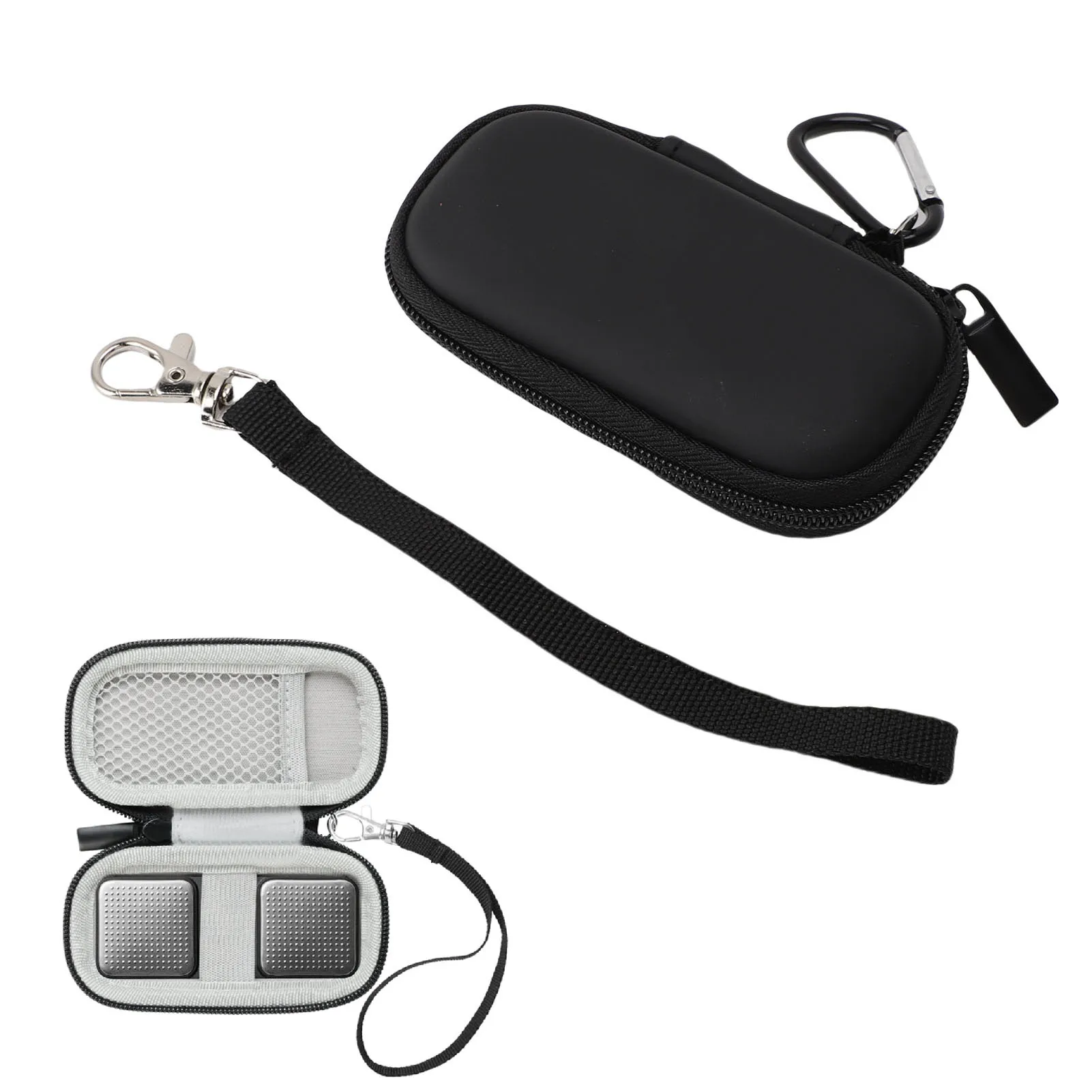 Protable Hard Shell Carrying Case Fit for Kardia Mobile 6L EKG 1L EKG Waterproofing PU EVA Round Protection Travel Storage Bag