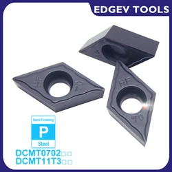 DCMT070202 DCMT070204 DCMT11T304 DCMT11T302 DCMT 21.51 21.52 32.51 32.52 070204 11T304 HF HM carbide insert turning tool steel