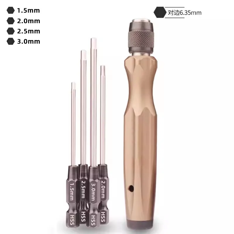 ALIGN 4-in-1 1.5-4.0mm PH1/PH0 Cross Screwdriver Set Inner Hexagon for RC DJI Plant Protection UAV Drone Parts Repair Tool