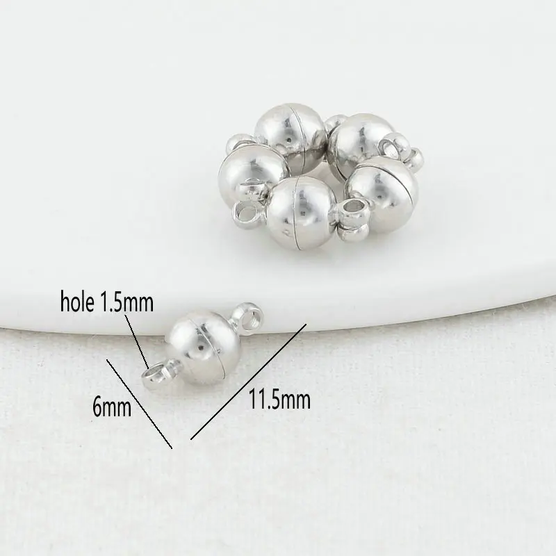 6*11MM 8*14MM 14K Gold Farbe Überzog Messing Magnetische Armband Spange Perlen Hohe Qualität für Diy Schmuck, Die Entdeckungen Zubehör