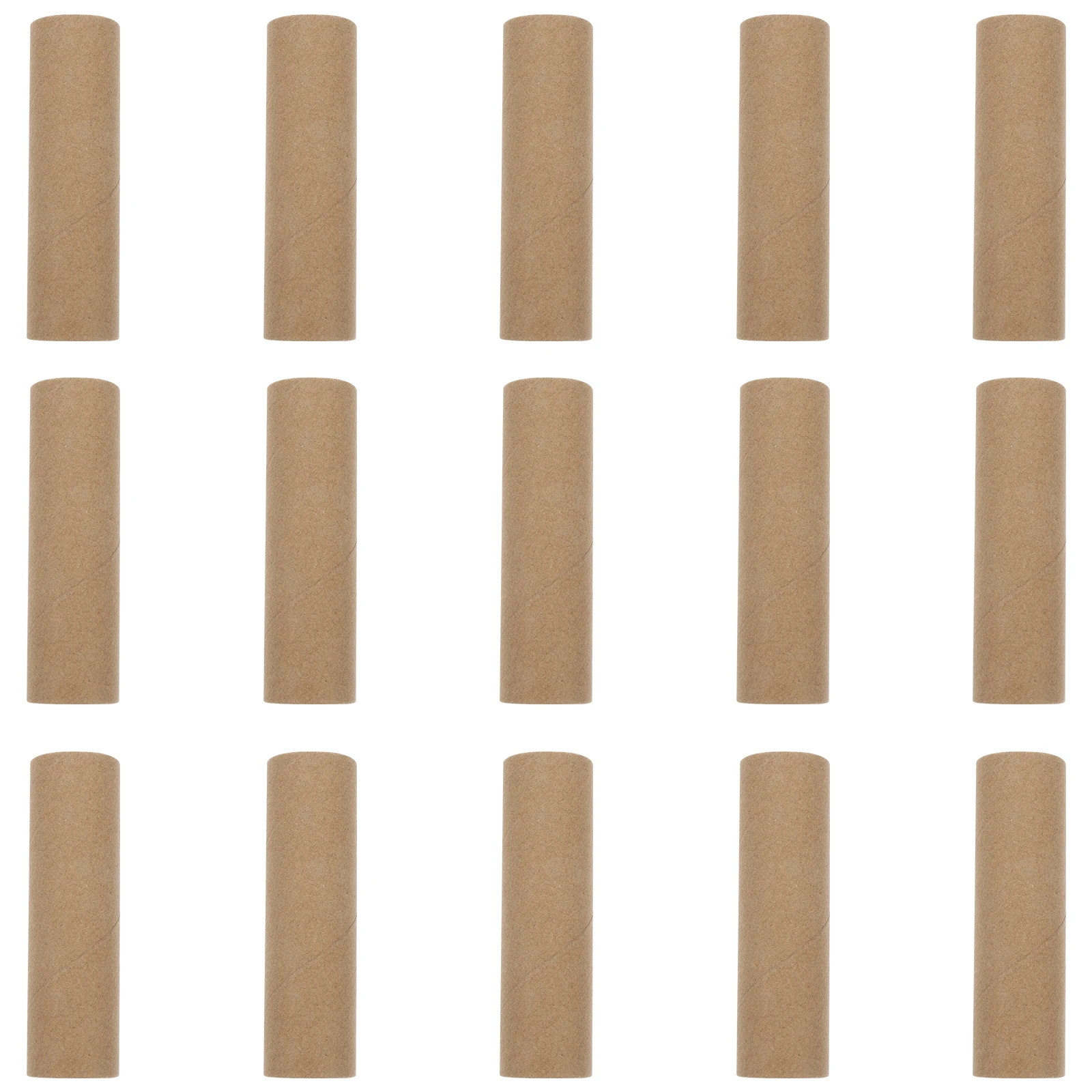15 ชิ้นกระดาษหลอดหัตถกรรมกระดาษแข็งรอบ DIY หลอดกระดาษแข็งสำหรับโรงเรียนโครงการศิลปะทนทานสร้างสรรค์กิจกรรมอุปกรณ์