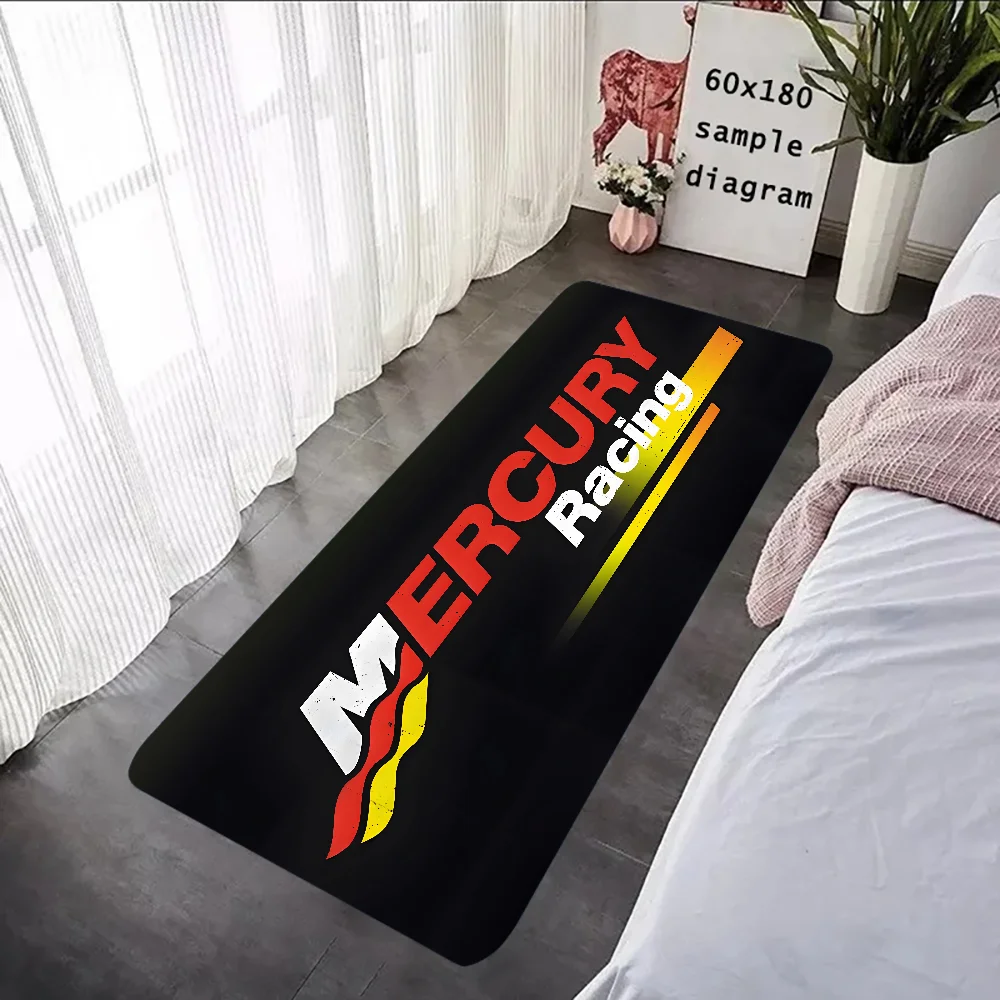 M-Mercury Racing Floor Mat Graphic Printed Flannel Doormats for Bathroom Kitchen Entrance Carpet Home Decor