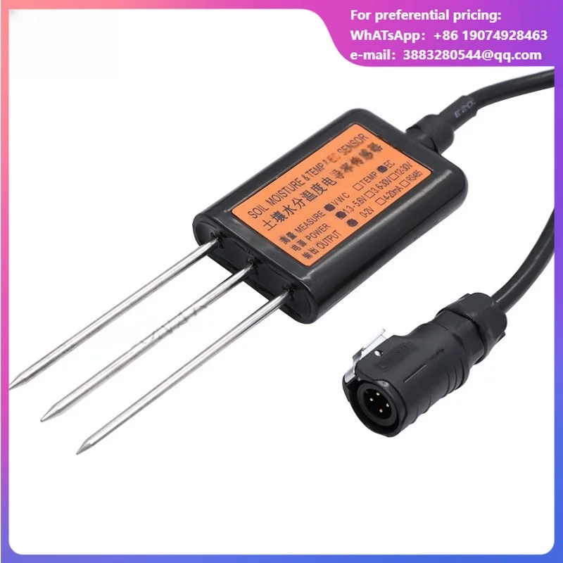 MEC10 Humidity Sensor For Soil Moisture EC & Temperature 0-2V/4-20mA/RS485/MEC-10/EC10/MS20 Modbus