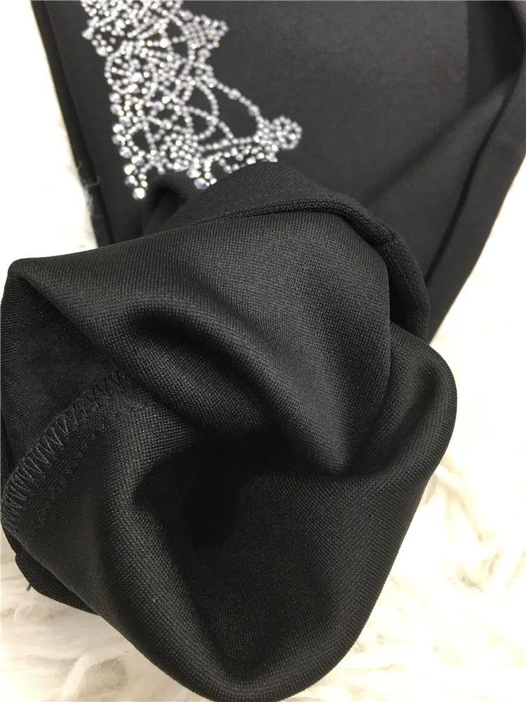 Leggings da donna autunno inverno di alta qualità Pantaloni a matita a vita alta con trapano caldo di lusso Leggings alla caviglia di grandi dimensioni da donna elegante