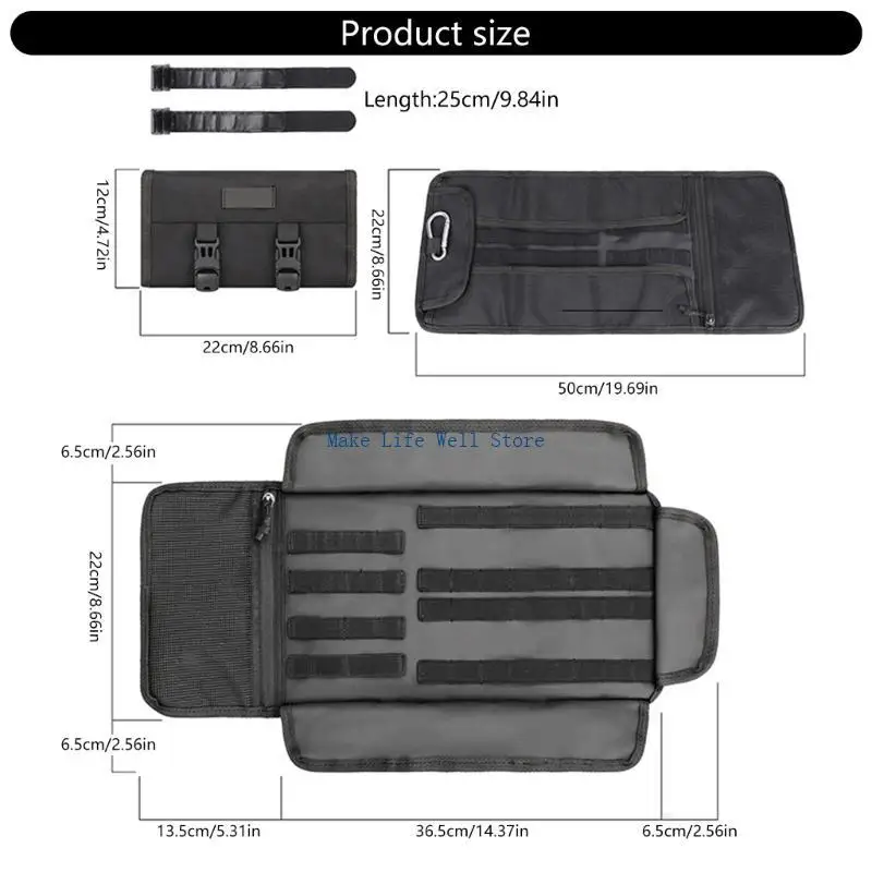 롤업 도구 백 소형 도구 가방 오토바이 가방 상점 수리 전기 기사