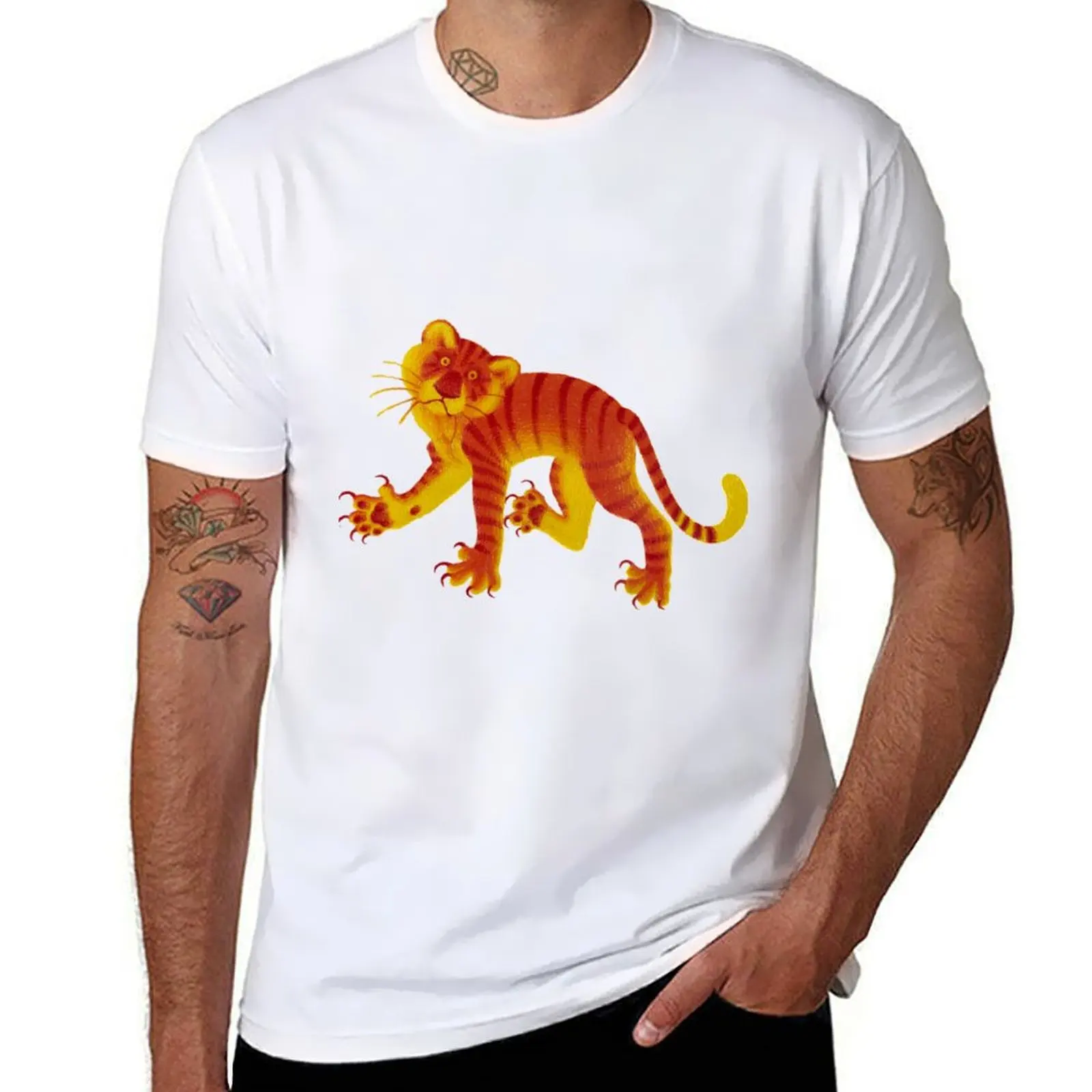 

funny animals- tiger T-Shirt man t shirts graphic man t shirts for men casual man graphic t shirt T-Shirt
