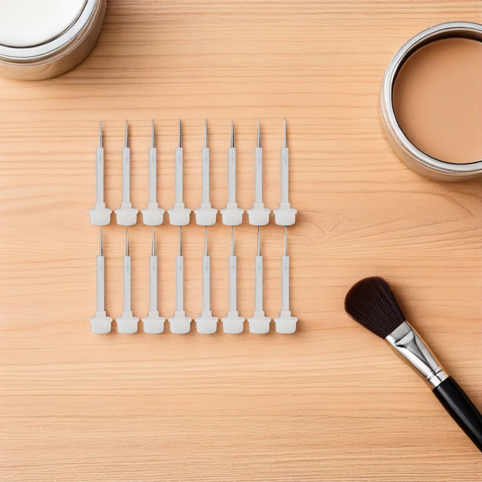 

20Pcs Nail Polish Brush Replacement Nail Art Applicator Precise Even Liquid Brush for Gel Polish Bottle Replacement