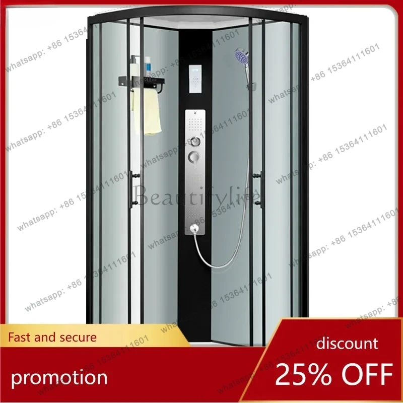 

Curved Fan-Shaped Integrated Shower Room Simple Dry-Wet Separation Shower Enclosure