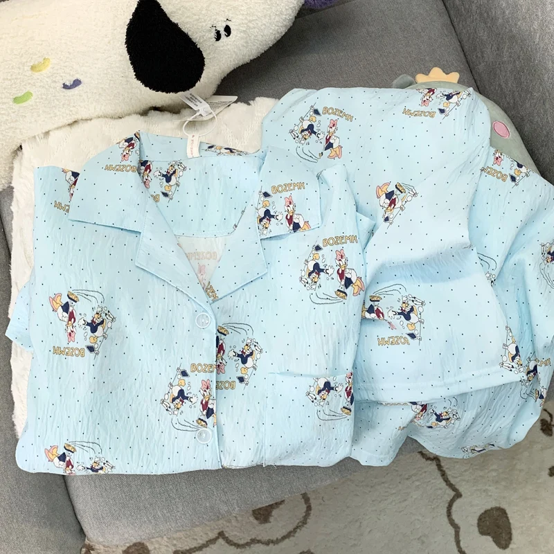 

Cloud Cotton Du Spwear Long Sve Женская домашняя одежда Весна Осень Новый милый студенческий домашний костюм Лето