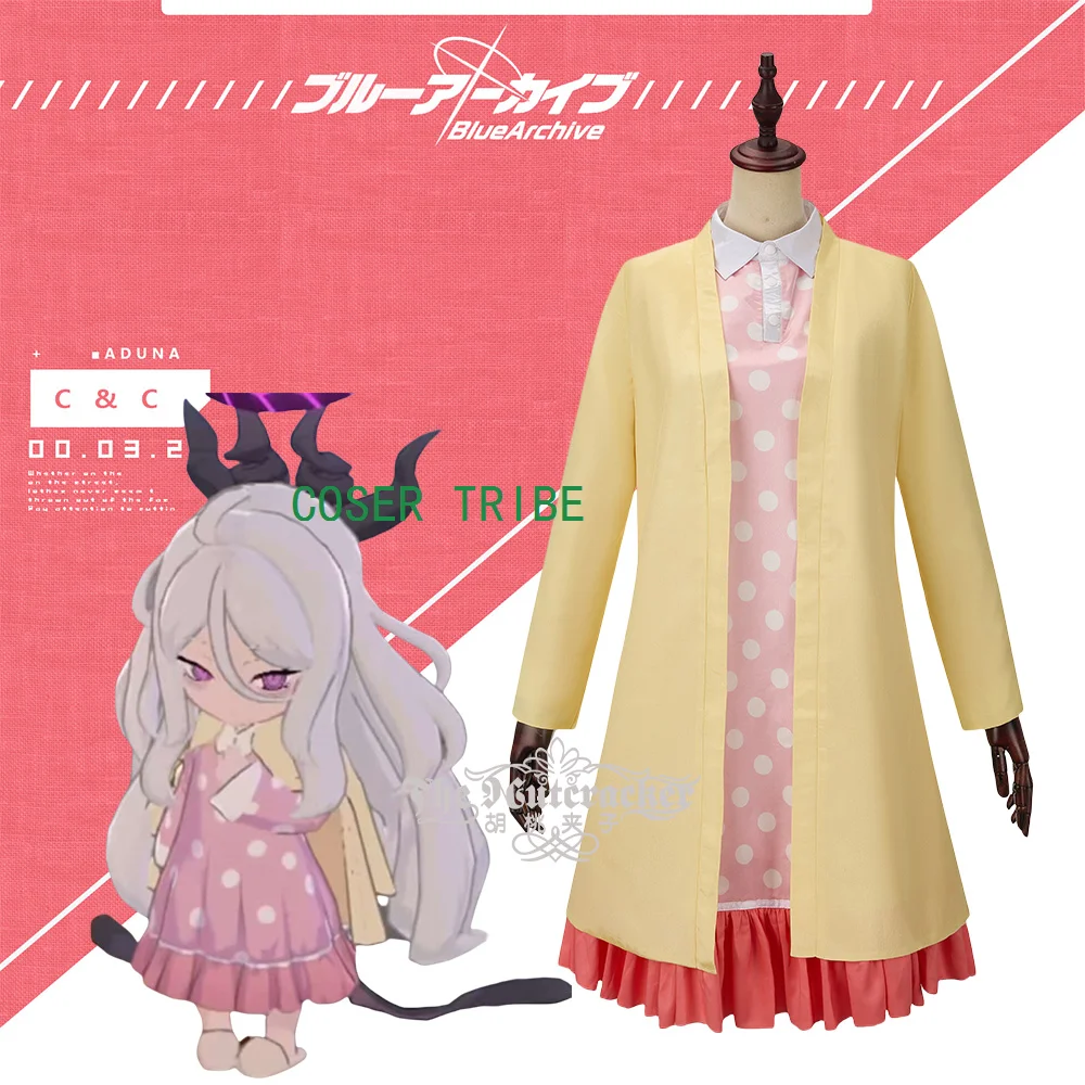 

COSER TRIBE Blue Archive Sorasaki Hina Pajamas Cosplay Costume Cos Game Anime Party Uniform Hallowen Play Role Clothes Clothing