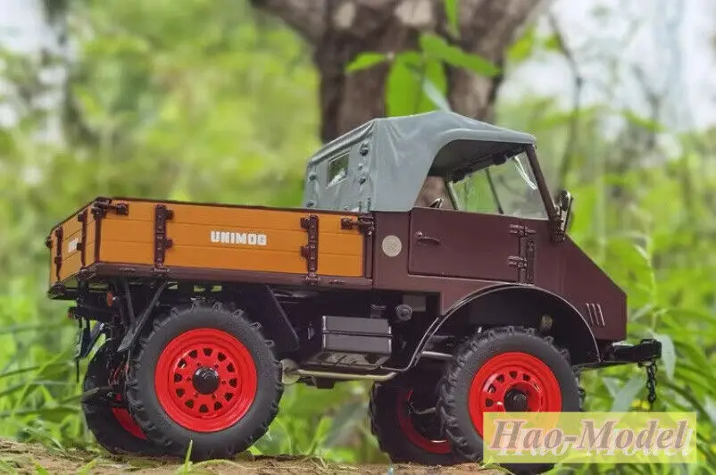 Schuco 1/18 Voor Mercedes Unimog U401 Legering Diecast Auto Model Rode Ornamenten Speelgoed Jongens Verjaardagscadeaus Hobby Display Collectie