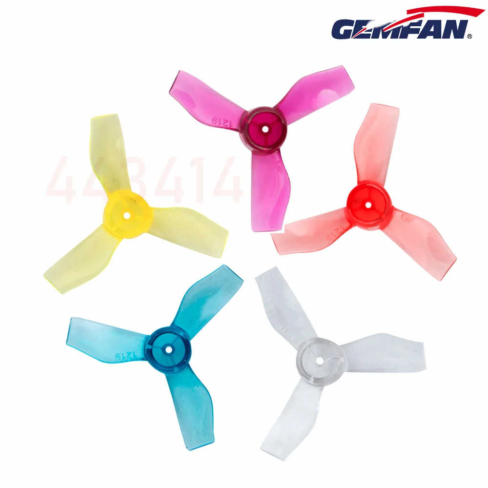 GEMFAN 1219 31mm 1mm/0.8mm Hole 3blade Propeller PC Props CW CCW for 0703-1103 RC Drone FPV Racing Brushless Motor Spare Parts