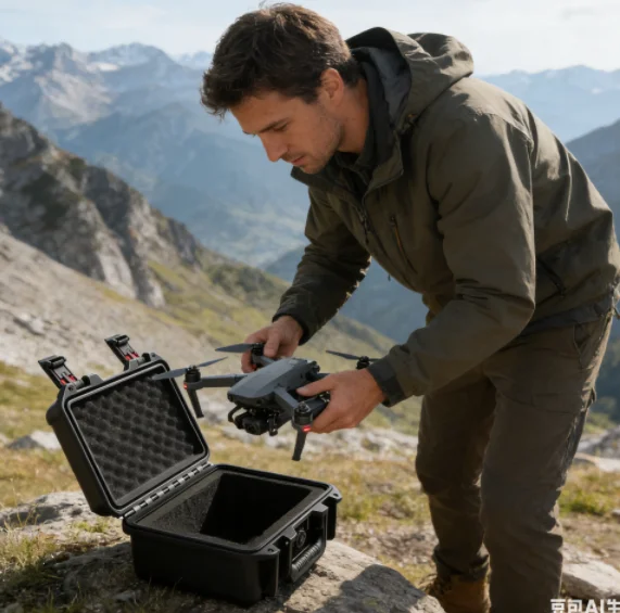 PP Material Double-layer Microphone Storage Box 8 Handheld + 8 Fanny Packs + Head-mounted Microphone