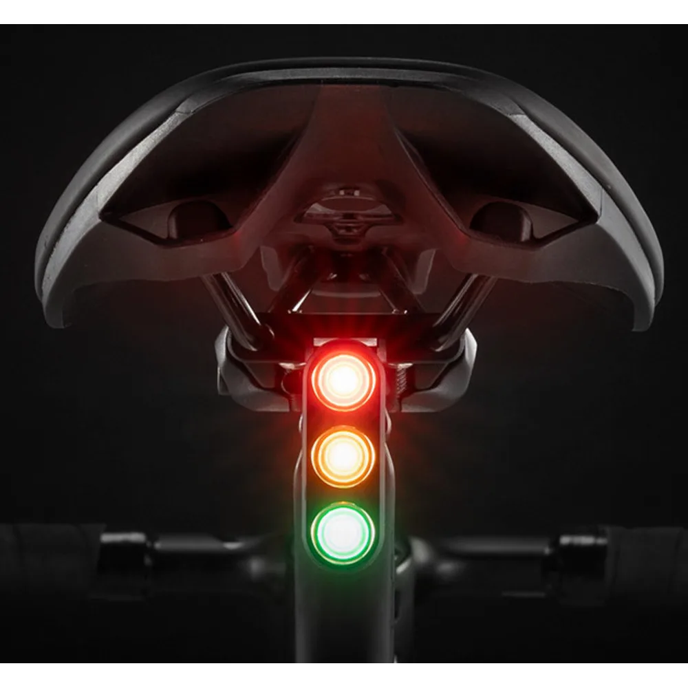 Bicycle brake sensing, three color warning taillights, mountain road bikes, night riding equipment_voghion.com
