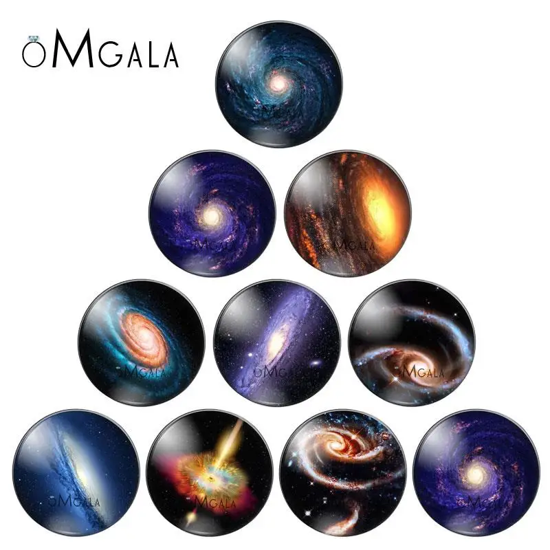 New Space Nebula Glass Cabochon Dome Astronomy Geek Fashion Handcraft Jewelry Nebula Galaxy Space DIY Jewelry