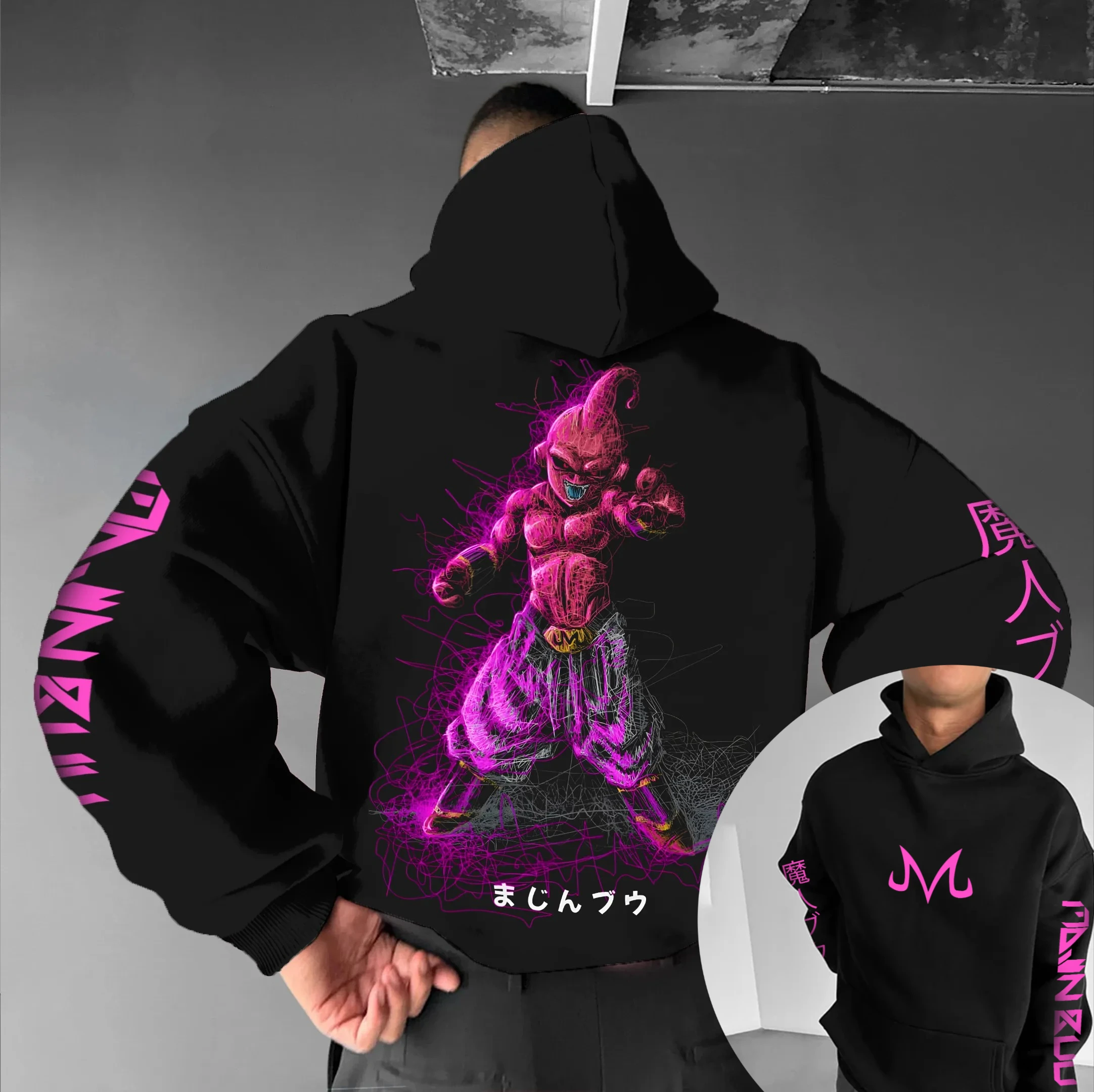 

Dragon Ball Parent-child Clothing Autumn and Winter Japanese Hotblooded Animation Classic Character Hoodie Men's and Women's Top