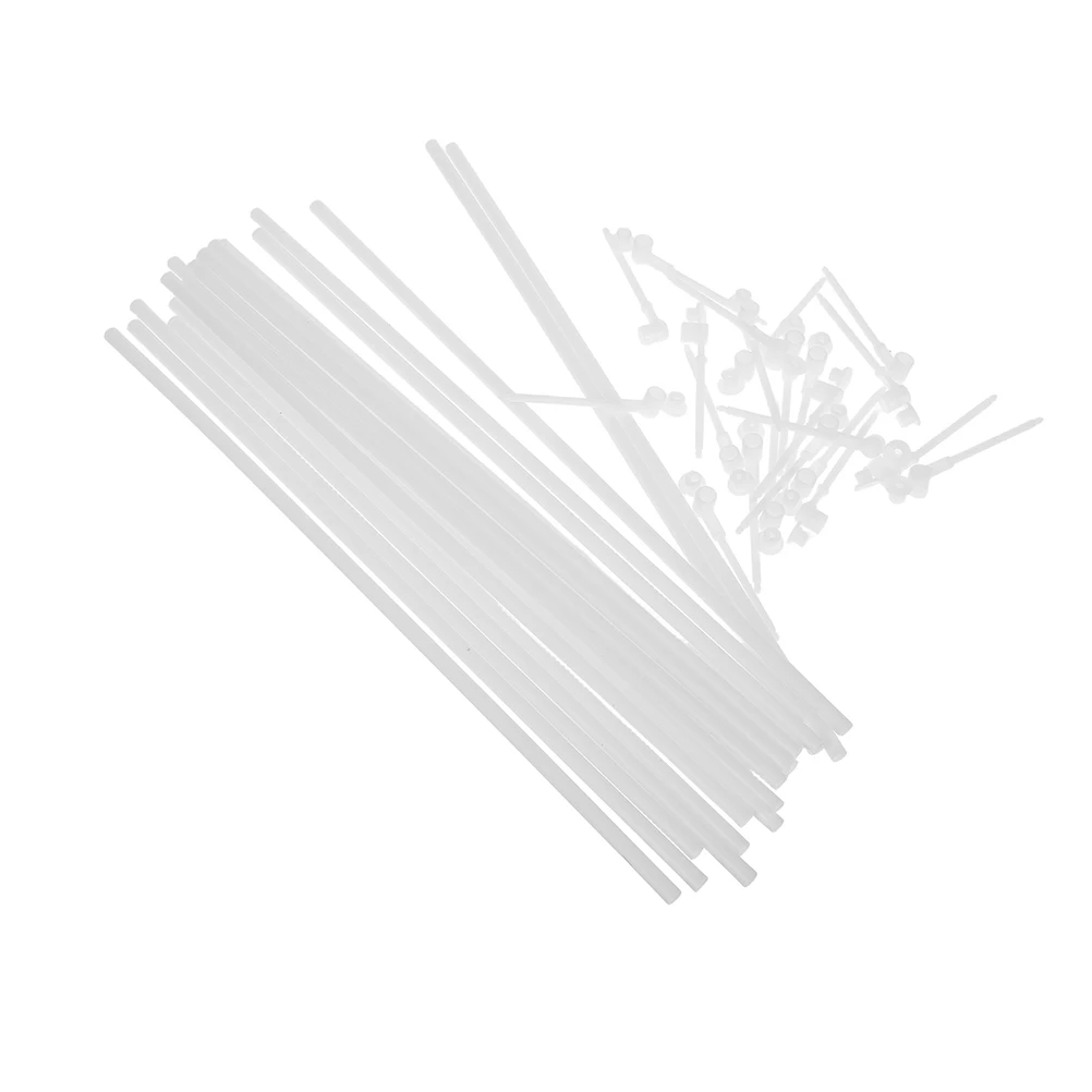 

40 Sets Handmade Windmill Accessories Pinwheel Rods Parts Making Sticks for Garden Replacement Practical Windmills Bars Crafts