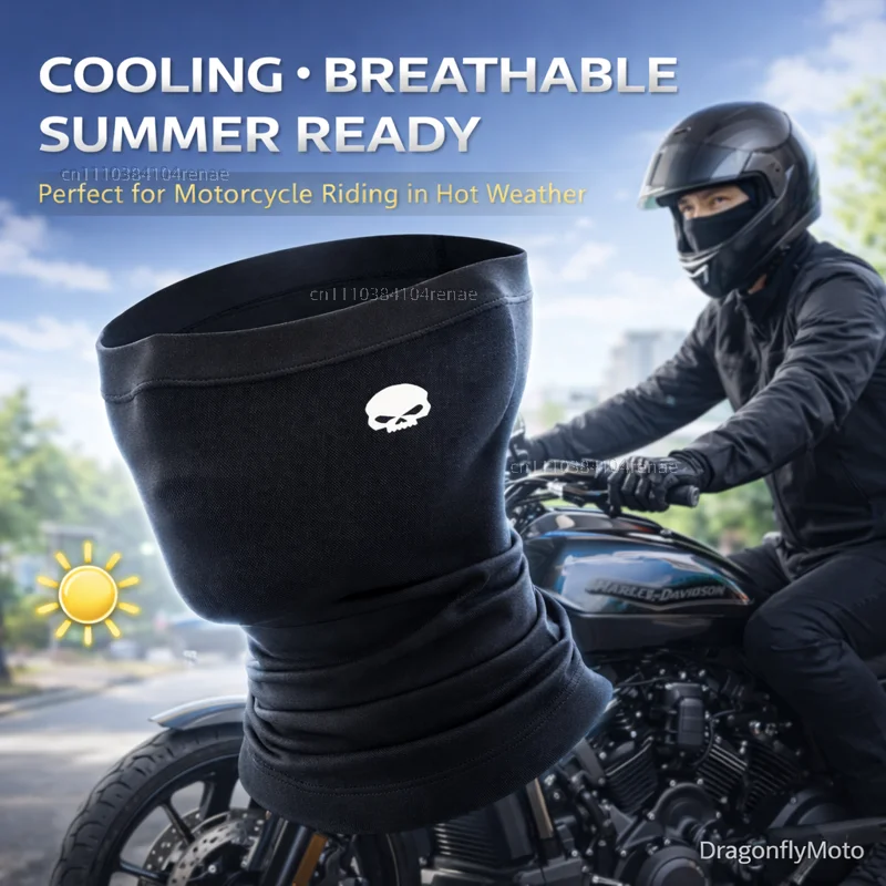 For Harley Davidson ADV 1250 PA1250 Special Softail Sportster Touring Motorcycle Summer Cooling Breathable Face Mask Neck Gaiter