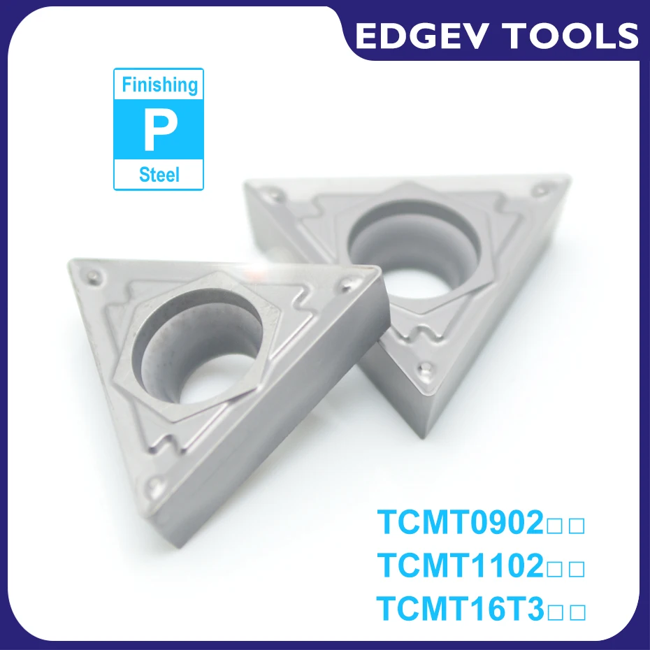 

EDGEV 10pc Cermet Inserts TCMT090204 TCMT110204 TCMT110208 TCMT16T304 TCMT16T308 CNC Lathe Internal Turning Tools Cutter HQ TN60