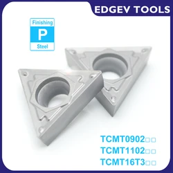 EDGEV 10pc Cermet Inserts TCMT090204 TCMT110204 TCMT110208 TCMT16T304 TCMT16T308 CNC Lathe Internal Turning Tools Cutter HQ TN60