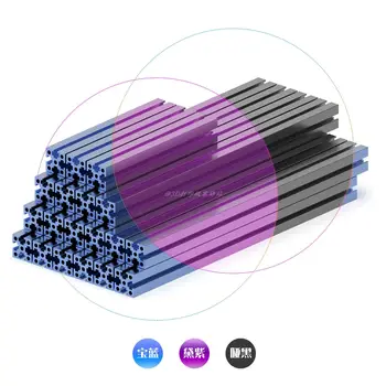 Černý salátový vidlička Funssor 1.1 rám 180 mm, sada extrudovaného rámu 1515 10 nejlepší prodej 1515 extruze - №3