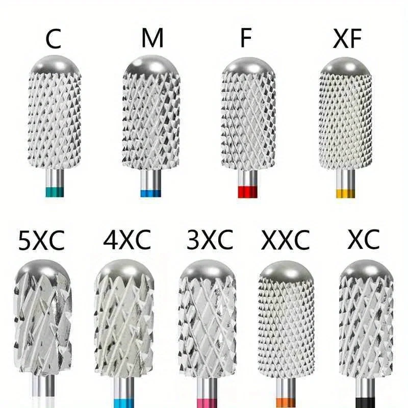 1PC Carbide Tungsten Nail Drill Bit Rotate Burr Milling Nail Cutter Bits Electric Drill Machine For Manicure Pedicure Tools