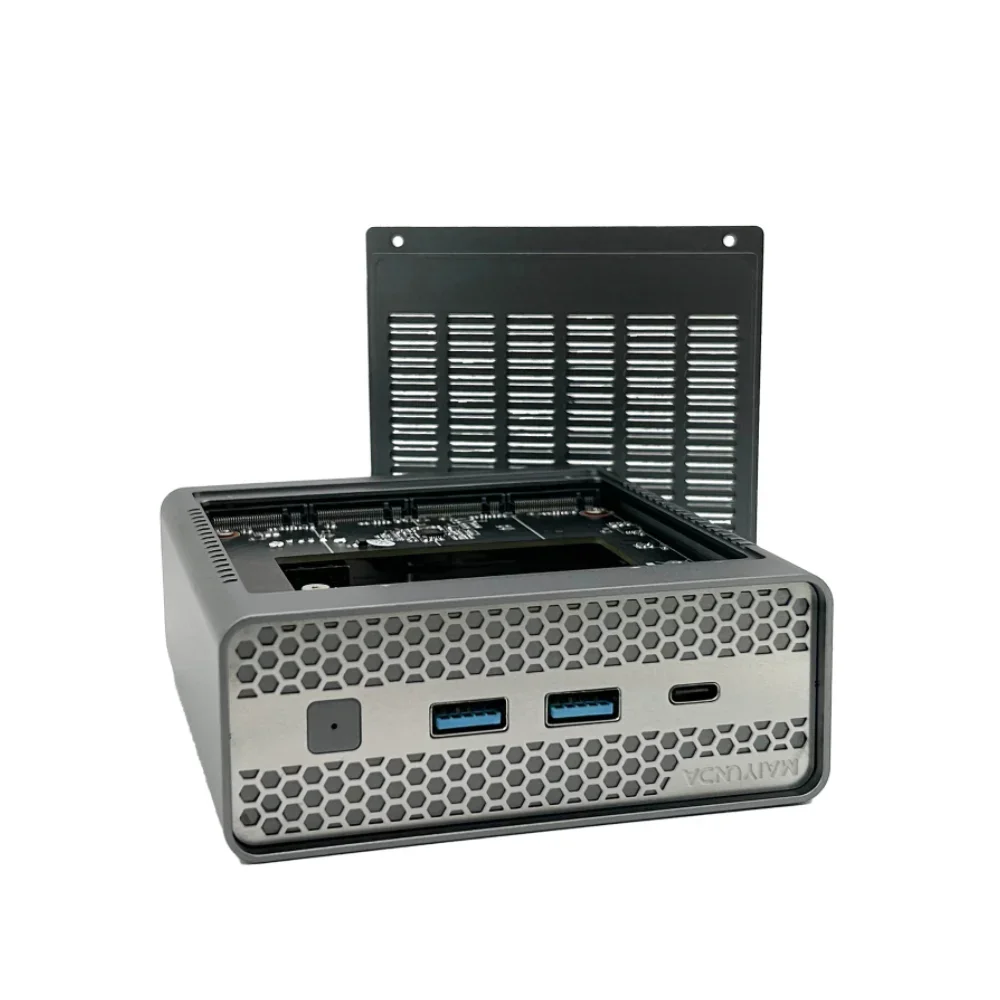 MAIYUNDA M1S Intel N150 Mini PC NAS Server DDR5 4800 4×M.2 NVMe Dual Intel i226-V 2.5GbE Mini PC Home Server No WiFi No BT