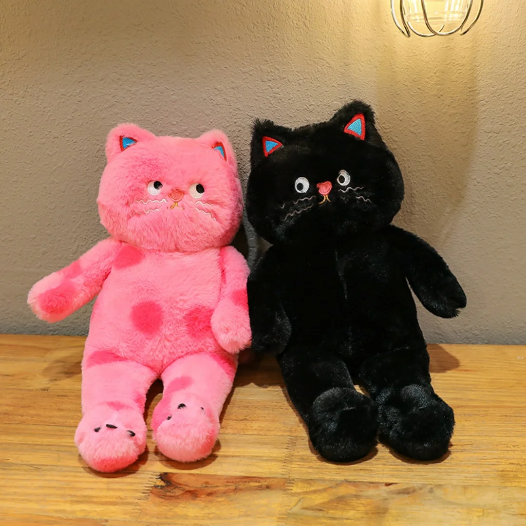 

Cute polka dot cat doll doll net red plush toy cat doll pillow for girls to sleep special gift birthday gift