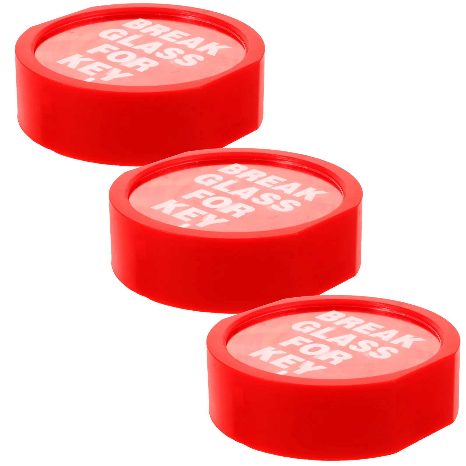 3Pcs Wall Mounted Red Emergency Fire Key Box Lock Box for Quick Access Emergency Key Storage