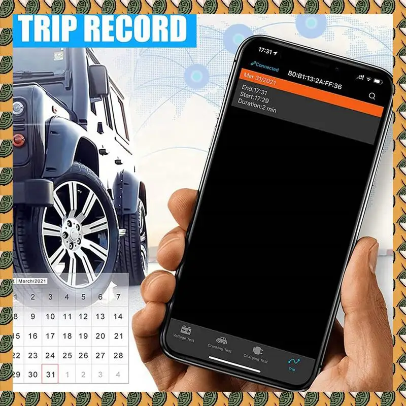 

A77I 2X Bluetooth BM2 12 В монитор батареи анализатор автомобильного аккумулятора тест диагностический инструмент батареи для телефона Android IOS